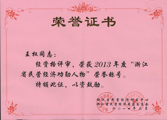 2013年度功勋奖